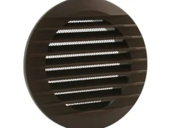 Marley Lüftungsgitter 190 x 150 mm rund zum Einbau in Rohr Braun