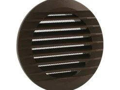 Marley Lüftungsgitter 160 x 125 mm rund zum Einbau in Rohr Braun