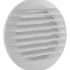 Marley Lüftungsgitter 160 x 125 mm rund zum Einbau in Rohr Weiß