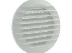 Marley Lüftungsgitter 140 x 100 mm rund zum Einbau in Rohr Weiß