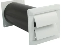 Marley Teleskopkanal System 100 mit Verschlussklappe für Flexschlauch/Rohr