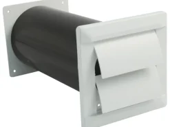 Marley Teleskopkanal System 125 mit Verschlussklappe für Flexschlauch/Rohr