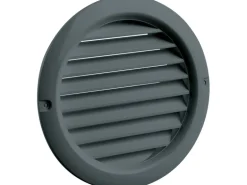 Mauerlüfter mit Fliegennetz Dunkelgrau