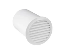 Mauerlüfter mit Stutzen NW 100 Weiß