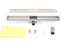 MCW Duschrinne D94b Bodenablauf Abflussrinne Duschablauf Edelstahl Siphon 50-120cm 100cm