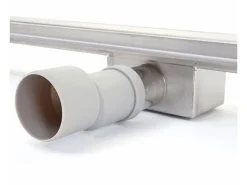 MCW Duschrinne D94b Bodenablauf Abflussrinne Duschablauf Edelstahl Siphon 50-120cm 100cm