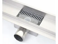 MCW Duschrinne D94c Bodenablauf Abflussrinne Duschablauf Edelstahl Siphon 50-120cm 90cm