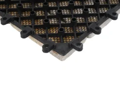 MCW Steinfliese K70 Bodenfliese Steckfliese Balkon/Terrasse Naturstein 11x Je 30x30cm - 1m² Weiß