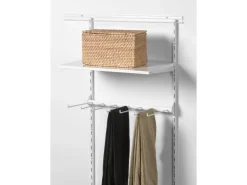 Metall-Hosenhalter 60 cm x 30 cm Weiß