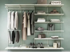 Metall-Hosenhalter 60 cm x 30 cm Weiß