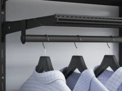 Metall-Wandschiene 1-reihig 50 cm Schwarz