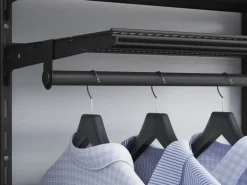 Metall-Wandschiene 1-reihig 100 cm Schwarz