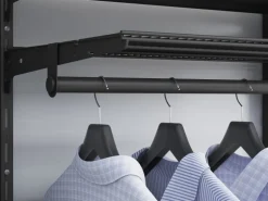 Metall-Wandschiene 2-reihig 150 cm Schwarz