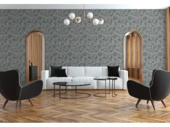 Metropolitan Stories II Vliestapete Grafik Marmor Fliesen grau-gold FSC®