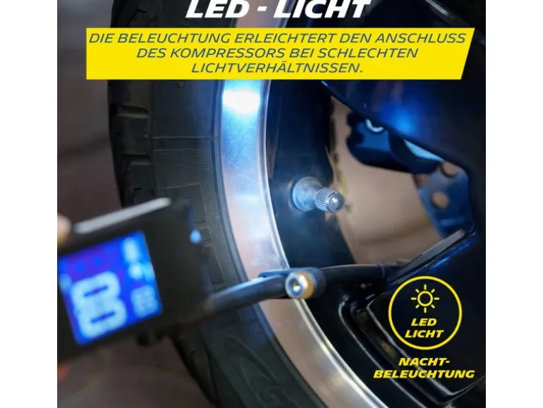Michelin Akku Kompressor Mini 10 Bar Digital LCD LED 7,4V 2500mAh