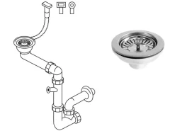 Miló Röhrensiphon-Set Ø 114 mm