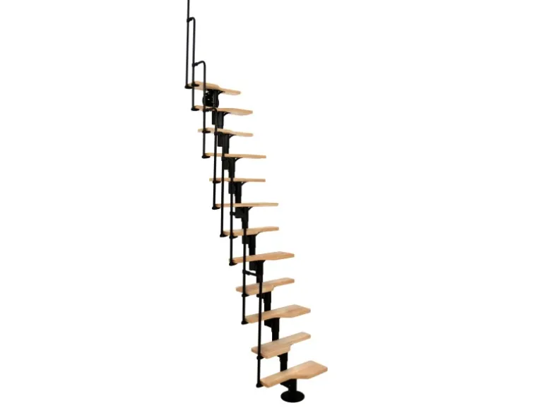 Minka Mittelholmtreppe Twister Buche Schwarz Raumhöhe bis 293 cm