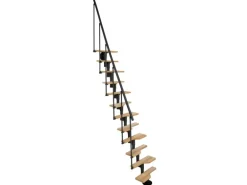 Minka Mittelholmtreppe Vienna Buche Schwarz Raumhöhe bis 293 cm