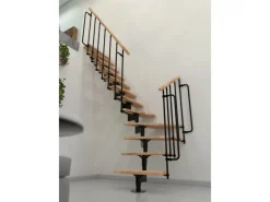 Minka Raumspartreppe Joker Turn Buche-Schwarz Raumhöhe bis 304 cm