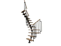 Minka Raumspartreppe Joker Turn 180° Buche-Schwarz Raumhöhe bis 304 cm