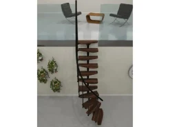 Minka Raumspartreppe Monte Carlo Walnuss Schwarz FSC® Raumhöhe bis 293 cm