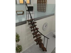 Minka Raumspartreppe Monte Carlo Walnuss Schwarz FSC® Raumhöhe bis 293 cm