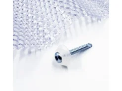 MK PC DIAMONDS Verzinkte Schrauben M5 x 40 mm Für Metall Mit Transparenter Dichtscheibe 50 Stück