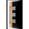 Moderno Haustür M330P Bicolor Wood Schwarz-Eiche Natur 100 cm x 210 cm DIN L