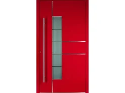 Moderno Haustür M360P Rubinrot 110 cm x 210 cm DIN R
