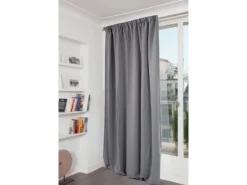 Moondream Wärmeschutzvorhang mit Faltenband Mittelgrau 260 cm x 145 cm