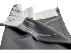 Moondream Wärmeschutzvorhang mit Faltenband Mittelgrau 260 cm x 145 cm