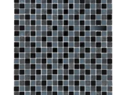 Mosaikmatte Naturstein Schwarz Grau 30 cm x 30 cm