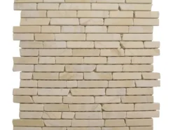 Mosaikmatte Naturstein Yellow Sun Brick 30 cm x 30 cm