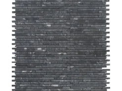 Mosaikmatte Superslim Negro Glacia 30,5 cm x 30,5 cm
