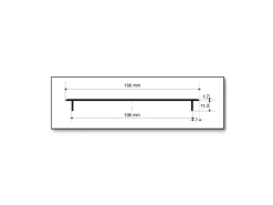 MS Beschläge Alu-Gitter 150 x 1200 mm Anthrazit RAL 7016 Luftzirkulation