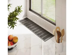 MS Beschläge Alu-Gitter 150 x 800 mm Anthrazit RAL 7016 Luftzirkulation