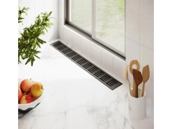 MS Beschläge Alu-Lüftungsgitter 80 x 200 mm Anthrazit RAL 7016 Luftgitter