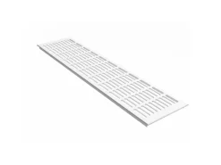 MS Beschläge Aluminium Gitter 130 x 300 mm Weiß RAL 9016