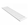 MS Beschläge Aluminium Gitter 130 x 1200 mm Weiß RAL 9016