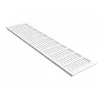 MS Beschläge Aluminium Gitter 130 x 800 mm Weiß RAL 9016