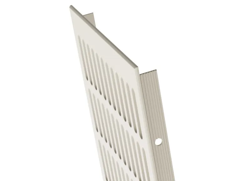 MS Beschläge Aluminiumgitter 150 x 1000 mm Weiß RAL9010 Türbelüftung