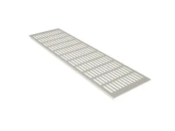 MS Beschläge Aluminiumgitter 150 x 600 mm Weiß RAL9010 Türbelüftung