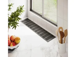 MS Beschläge Belüftungsgitter 130 x 800 mm Alu Anthrazit RAL 7016 Lüftergitter