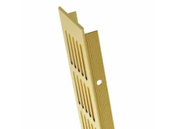 MS Beschläge Belüftungsgitter 80 x 200 mm Stegblech Gold Eloxiert