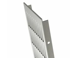 MS Beschläge Belüftungsgitter 130 x 1200 mm Aluminium Silber F1 Eloxiert