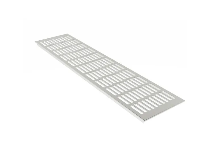 MS Beschläge Belüftungsgitter 130 x 300 mm Aluminium Silber F1 Eloxiert