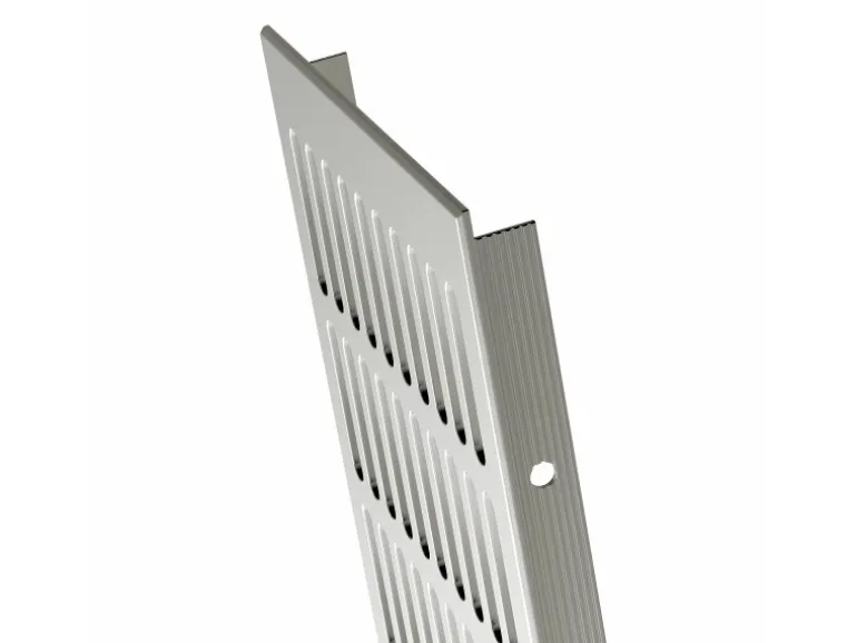 MS Beschläge Belüftungsgitter 130 x 300 mm Aluminium Silber F1 Eloxiert