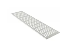 MS Beschläge Belüftungsgitter 130 x 600 mm Aluminium Silber F1 Eloxiert