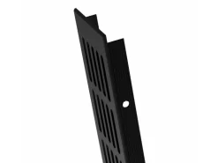 MS Beschläge Belüftungsgitter 80 x 1200 mm Alu Schwarz RAL 9005