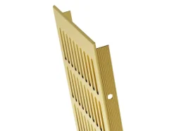 MS Beschläge Heizungsabdeckung 130 x 500 mm Gitter Gold Eloxiert